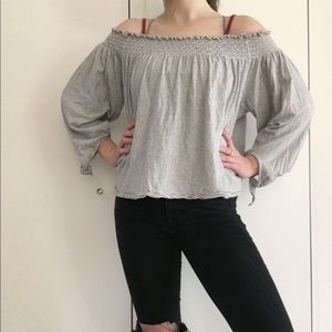 Free People Off the Shoulder Blouse
